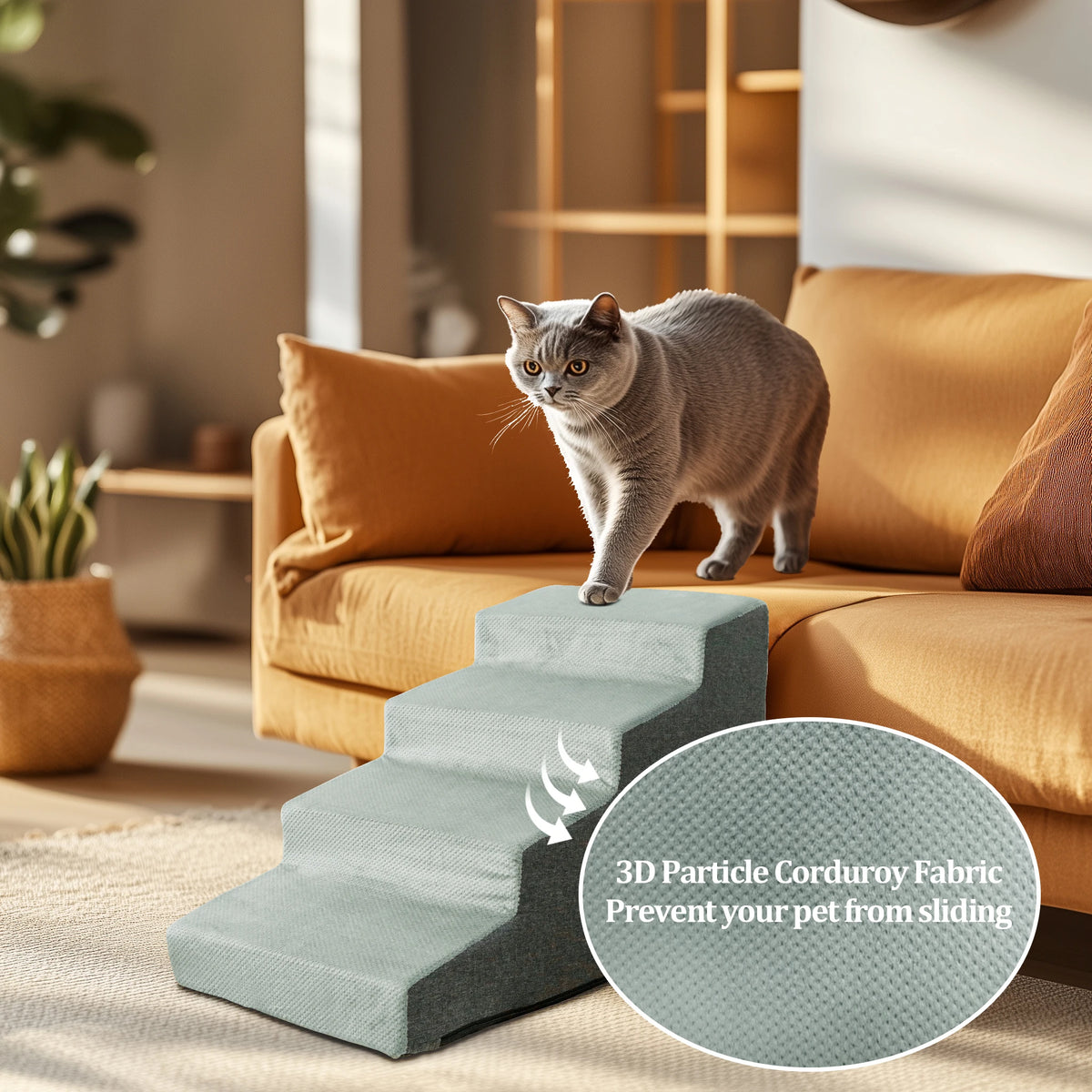 Non-Slip Foam Pet Stairs Ramp For Dogs And Puppies