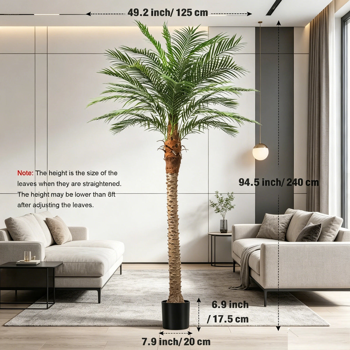 Olitree Artificial Faux Palm Tree For Indoor Outdoor Home Decor
