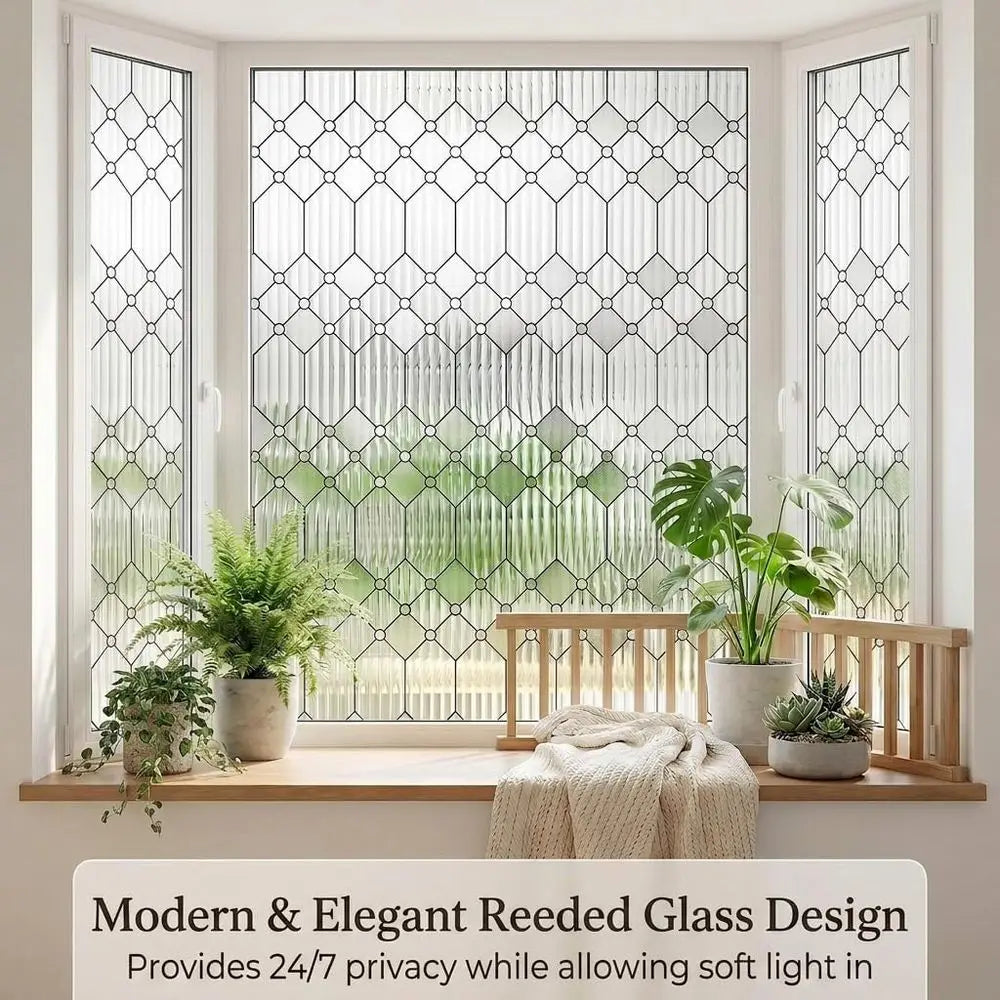 Static Cling Window Privacy Film Decorative Glass Vinyl Stickers