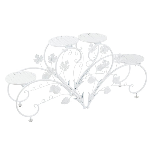 Wisfor Heart Shaped Metal Plant Stand For Garden Pots