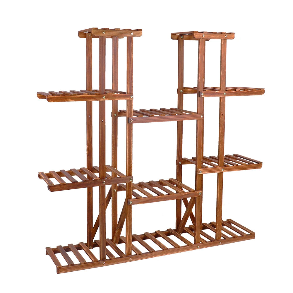 Wisfor Wooden Plant Shelf Multi Tier Flower Pot Display Stand