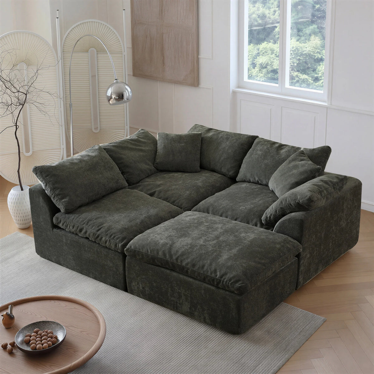 Yeflixvrau Modern Modular Sectional Sofa With Deep Seating For Homes