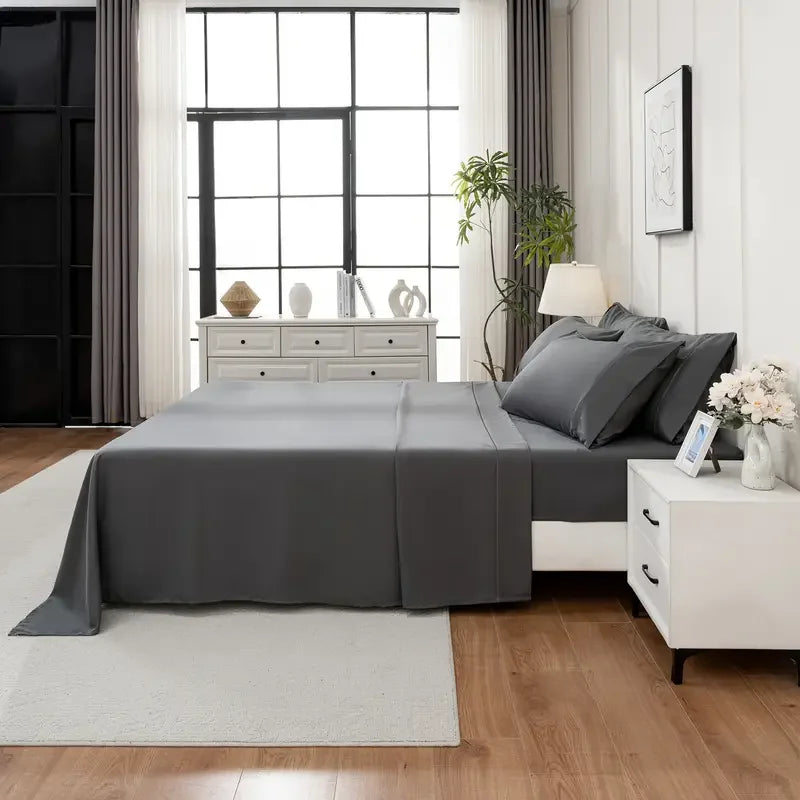Breathable Bamboo Viscose Cooling Sheet Set for Hot Sleepers