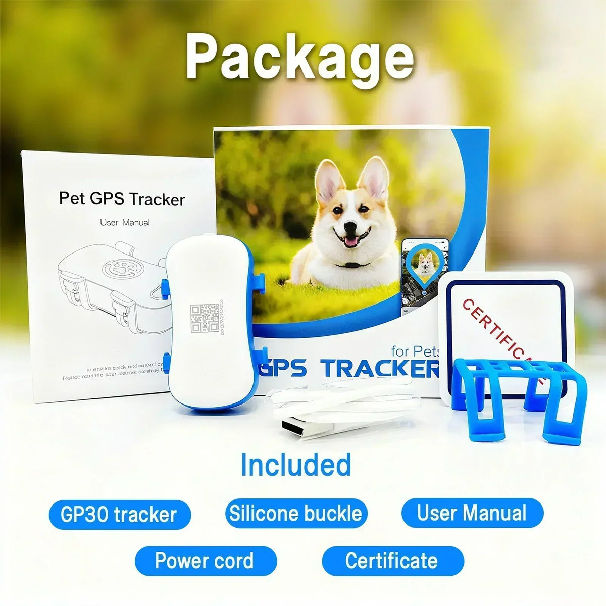 WANWAYTECH 4G GPS Pet Tracker With Real Time Alerts
