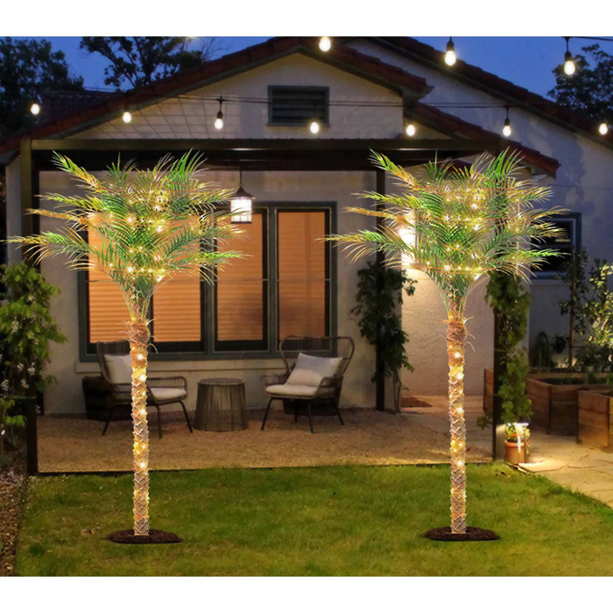 Olitree Artificial Faux Palm Tree For Indoor Outdoor Home Decor