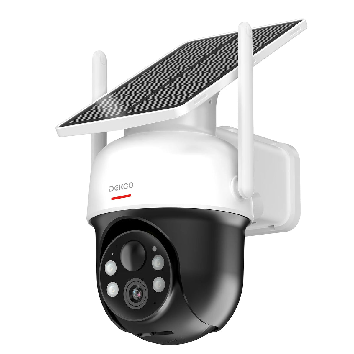 DEKCO Wire Free Solar WiFi Security Camera With Two Way Audio