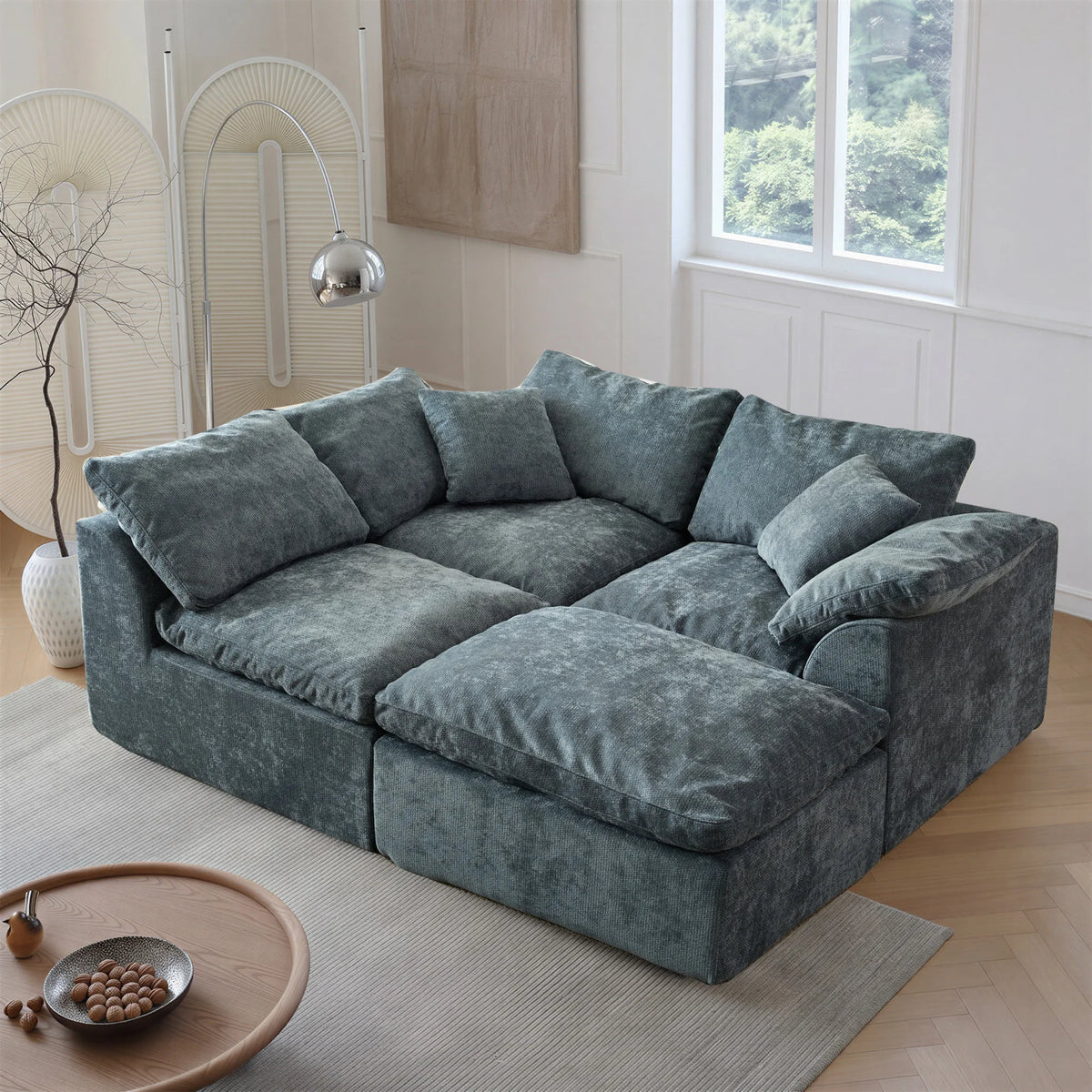 Yeflixvrau Modern Modular Sectional Sofa With Deep Seating For Homes