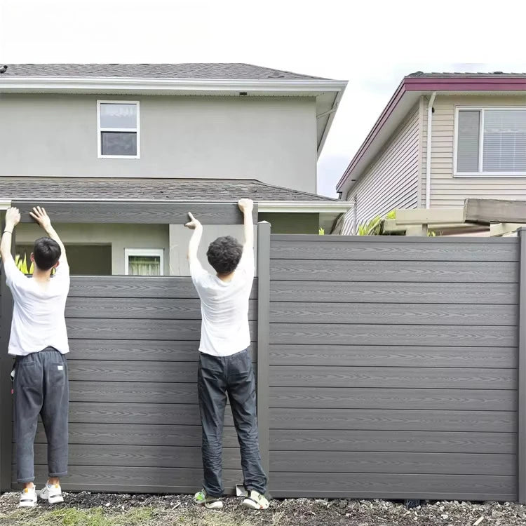 WPC Garden Fence Panel With UV Resistant Outdoor Protection