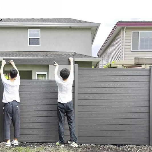 WPC Garden Fence Panel With UV Resistant Outdoor Protection