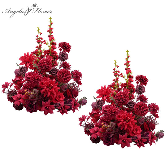 Angela Flower Artificial Silk Rose Ball Centerpiece Decoration