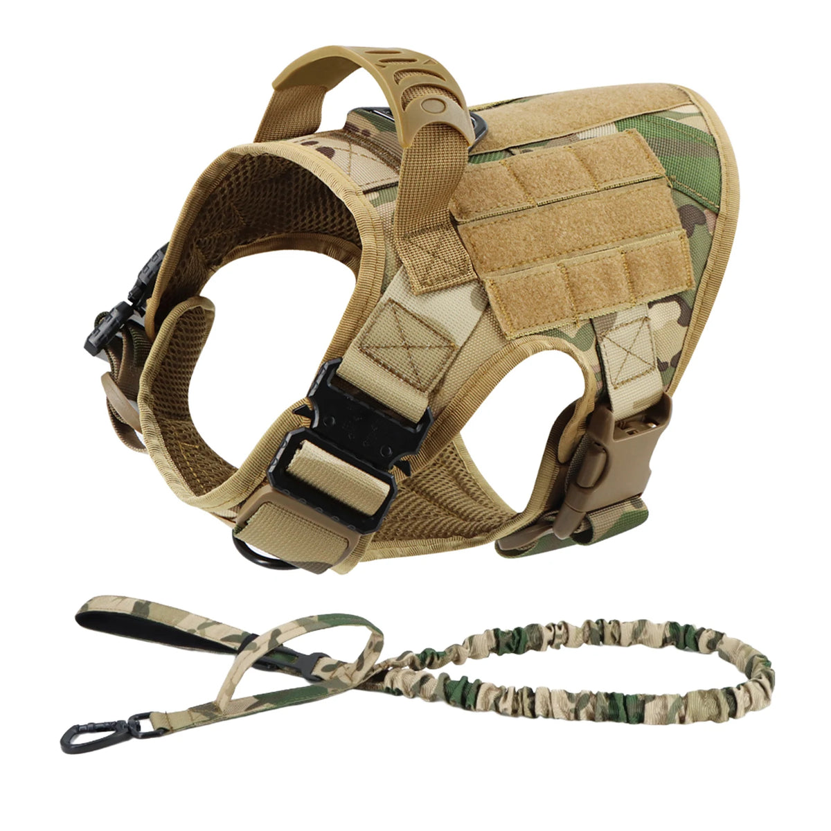 PETRAVEL Tactical Dog Harness And Leash Set For Training