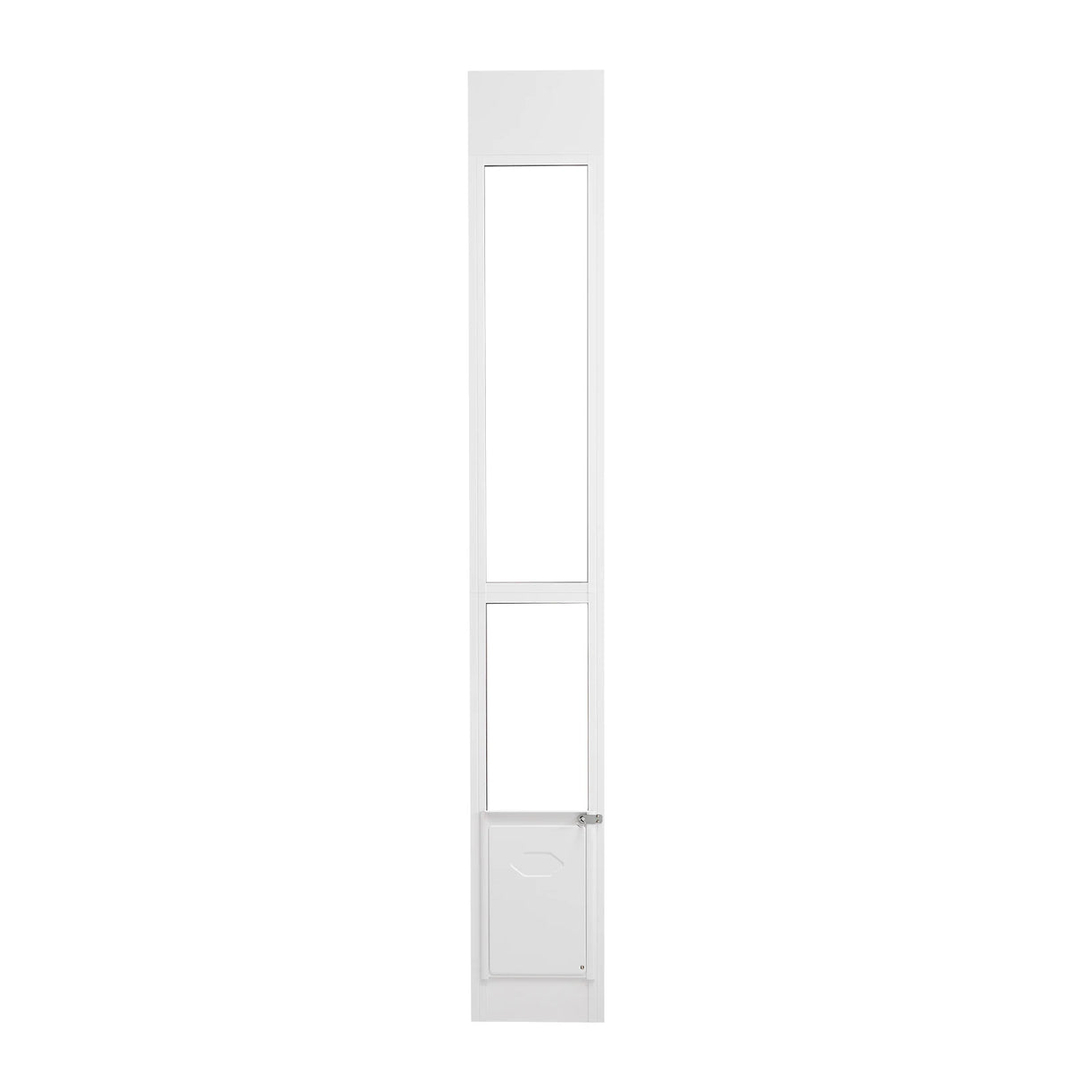 SucceBuy Dog Door Sliding Glass Door Adjustable Height Doggy Door Sliding Doors Aluminum Frame Tempered Glass Pet Door