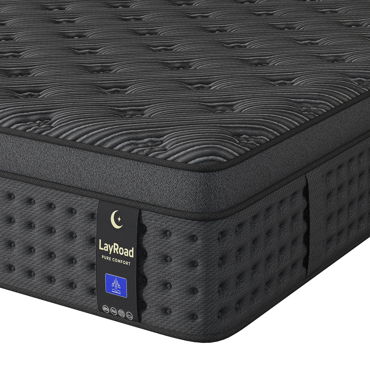 LayRoad Memory Foam Pocket Spring Mattress With Pressure Relief