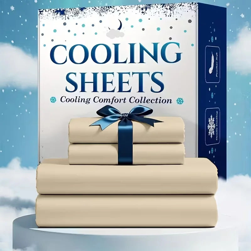 Breathable Bamboo Viscose Cooling Sheet Set for Hot Sleepers
