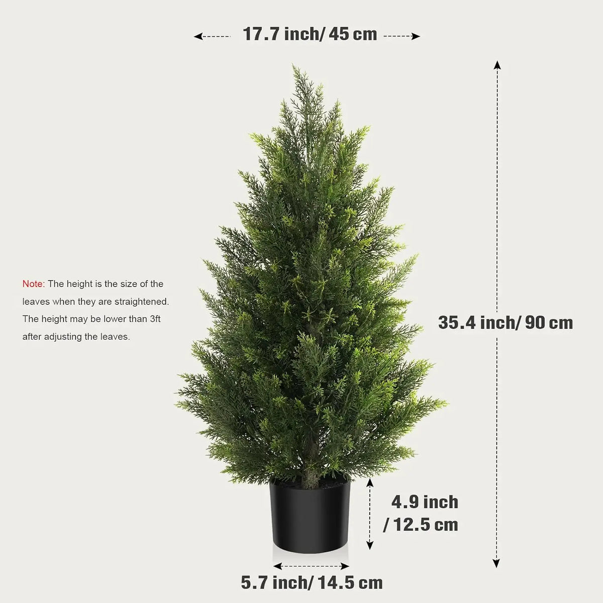 Olitree Artificial Cedar Topiary Tree For Indoor And Outdoor