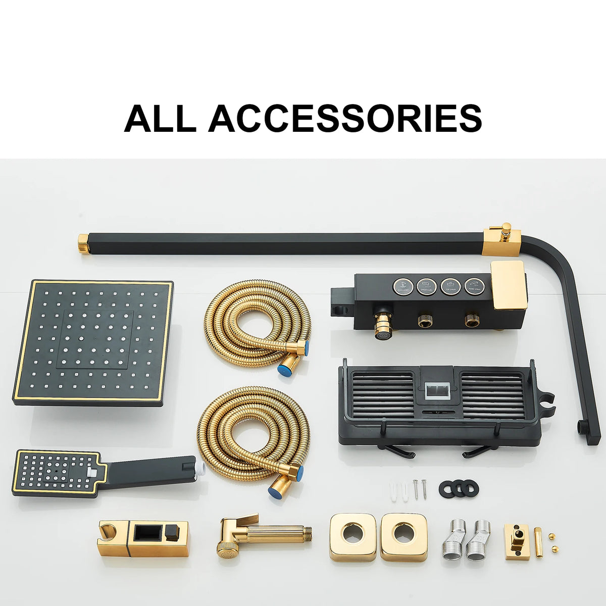 Fmhjfisd Brass Rainfall Shower Faucet And Bathtub Mixer System