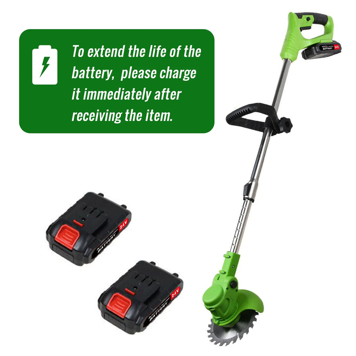 Cordless Brushless Electric Lawn Mower And Grass Trimmer Tool