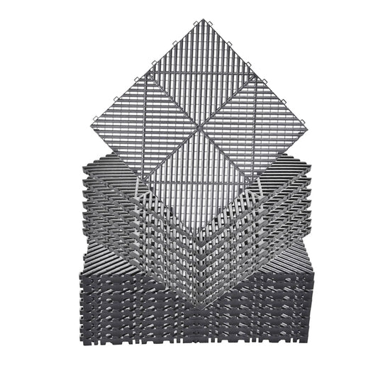 Heavy Duty Interlocking Garage Floor Tiles For Workshops And Gyms