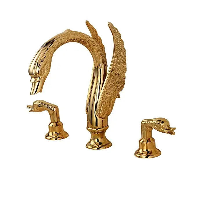 Wanmivezlo Dual Handle Deck Mounted Bathroom Basin Faucet