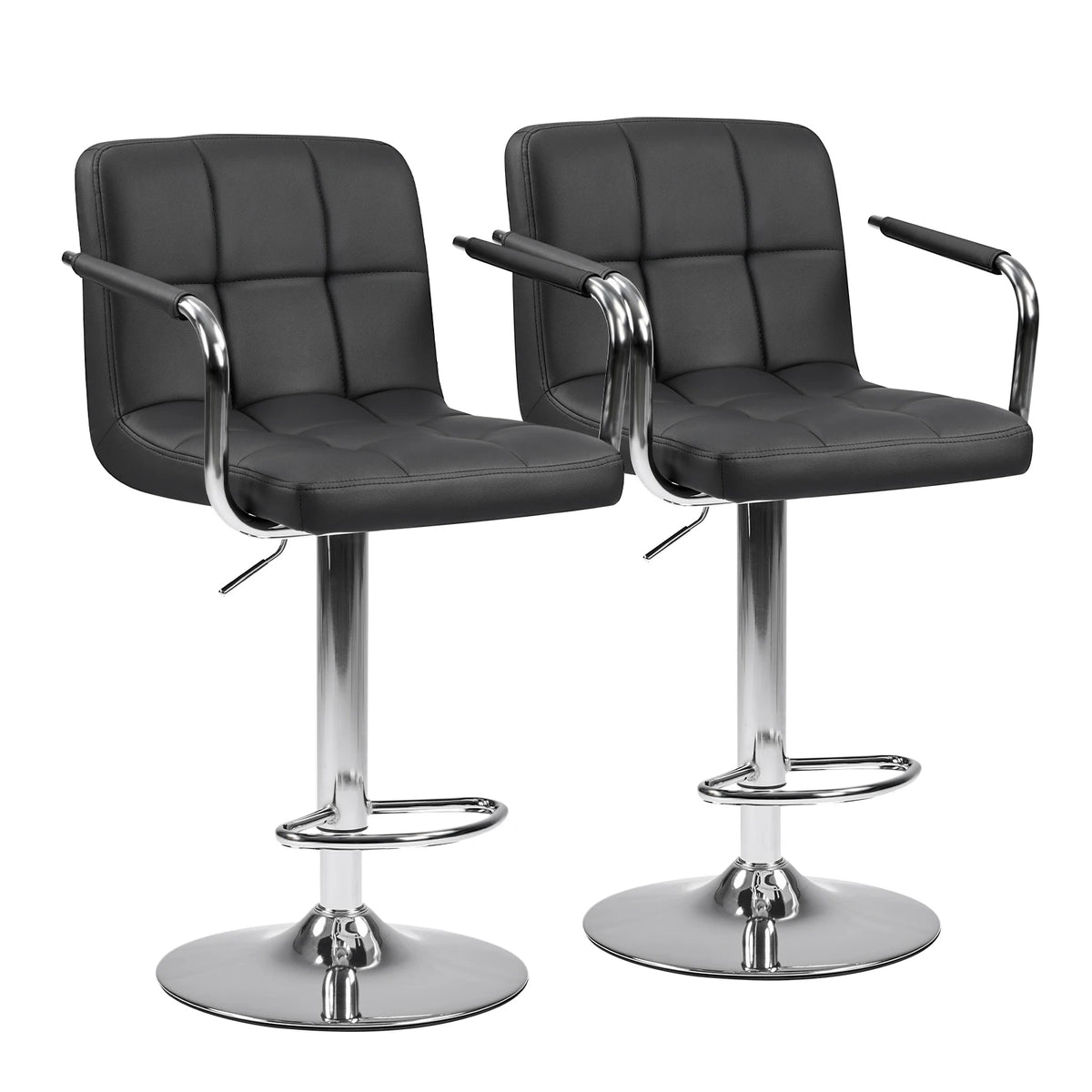 JHK Ergonomic Swivel Counter Height Office Chair With Padded Seat