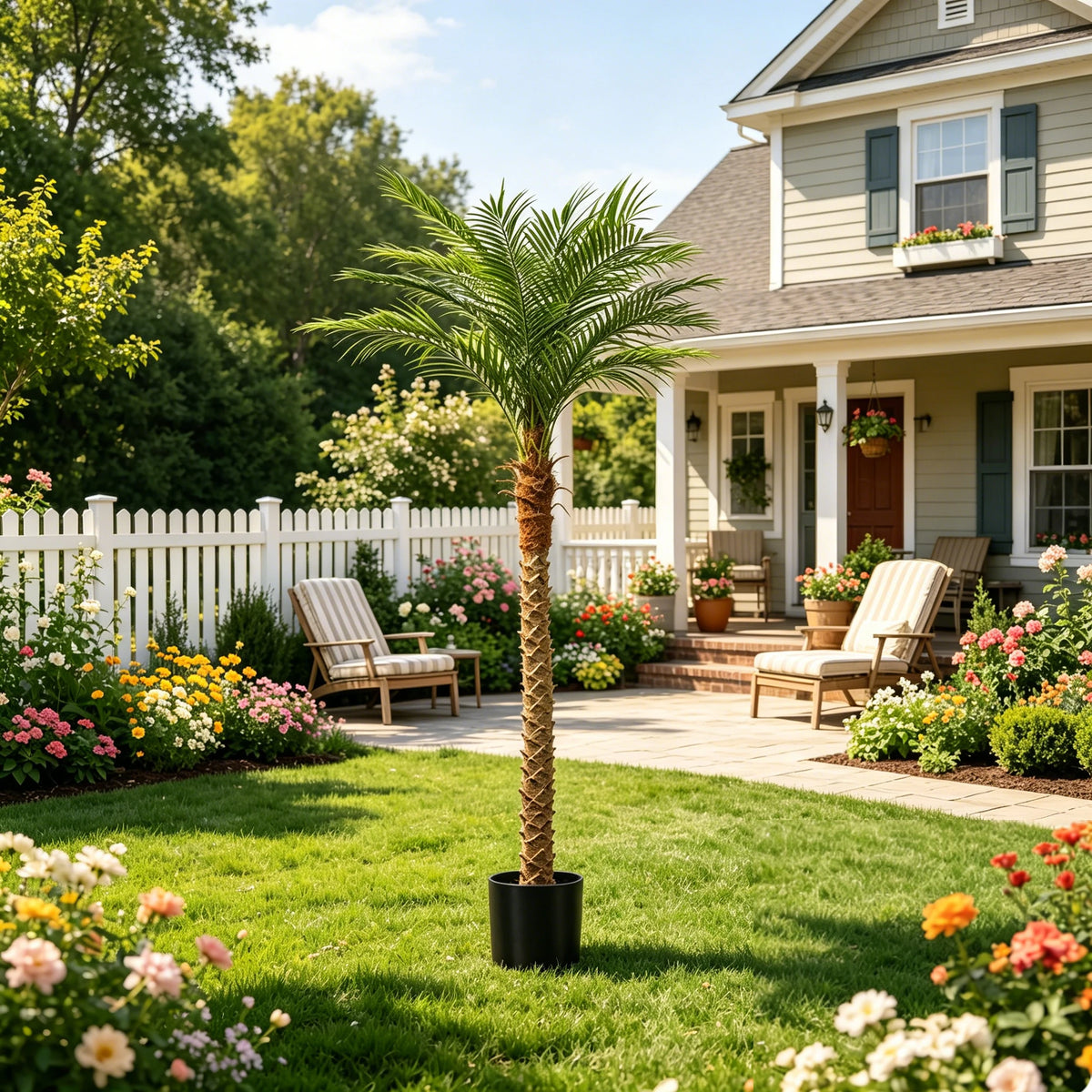 Olitree Artificial Faux Palm Tree For Indoor Outdoor Home Decor