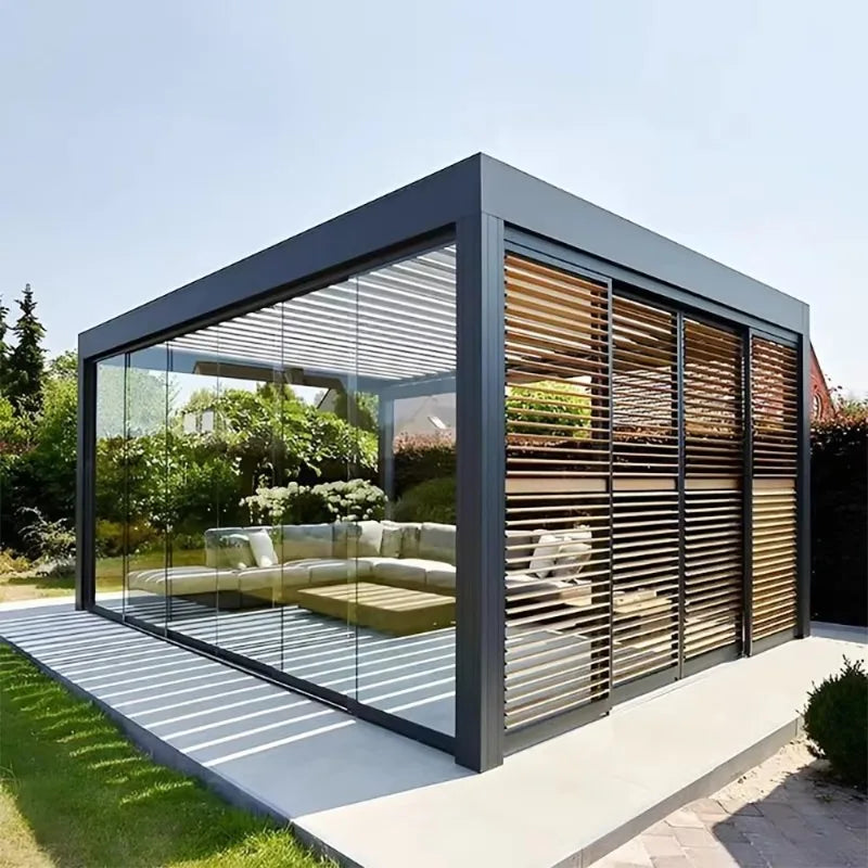 Aluminum Glass Sunroom Outdoor Conservatory For Garden And Patio