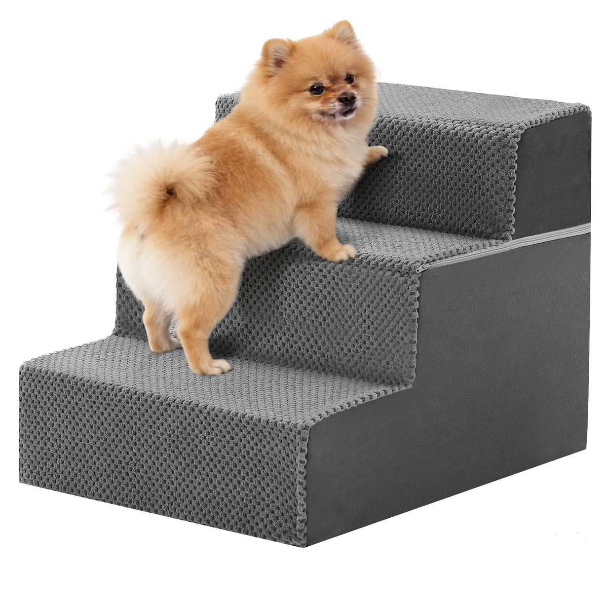 Foam Dog Stairs Ramp With Curved Non Slip Climbing Steps