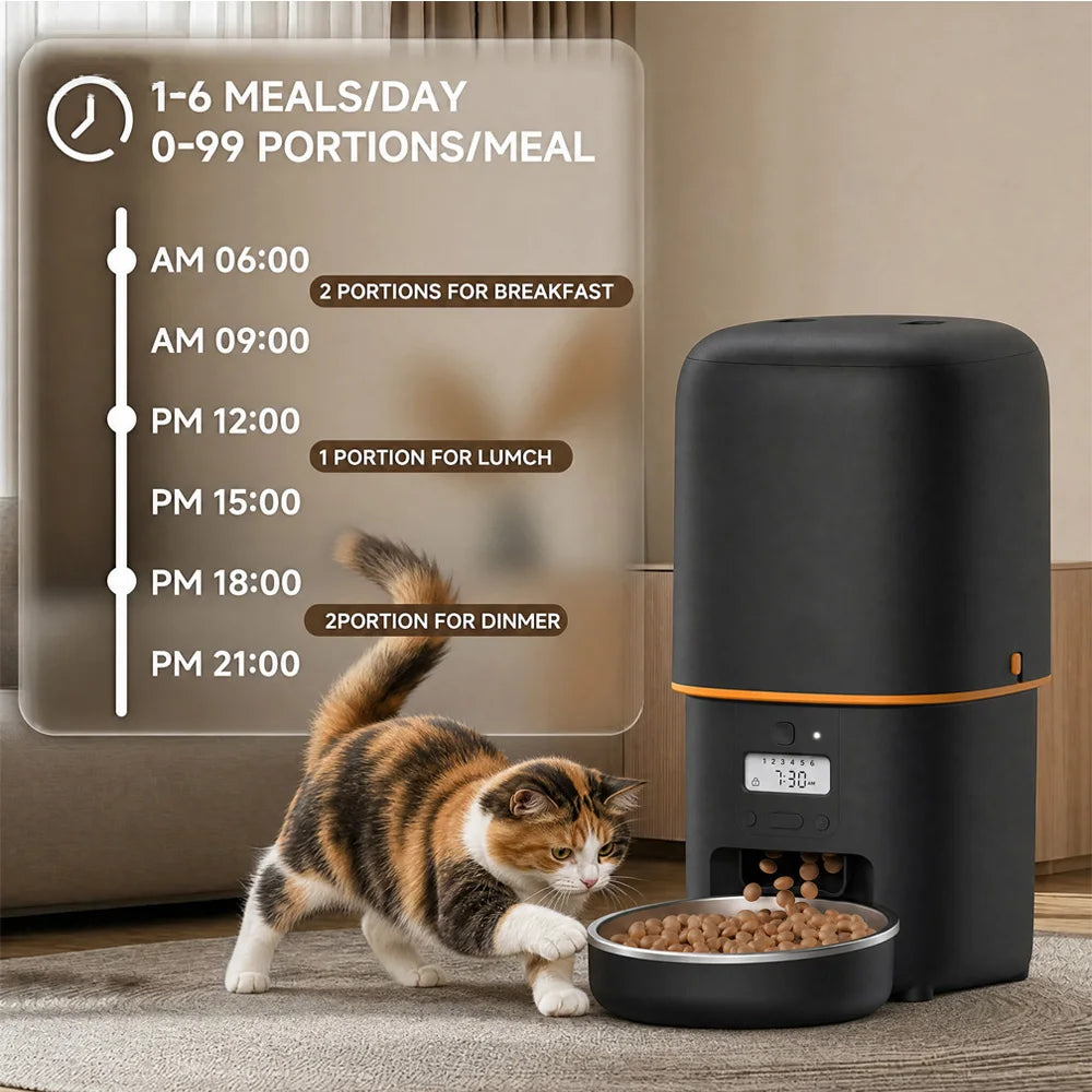 Nityers Automatic Cat Feeder With Timed Dispensing And Voice Recording