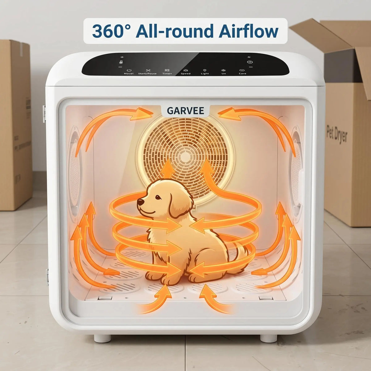 Quiet Automatic Pet Dryer Box With Smart Temperature Control