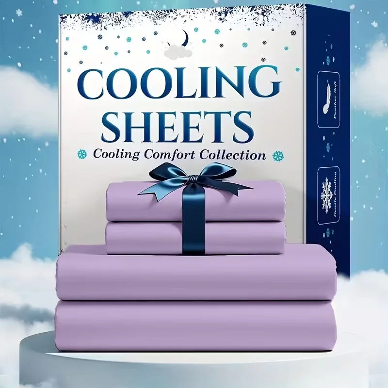 Breathable Bamboo Viscose Cooling Sheet Set for Hot Sleepers