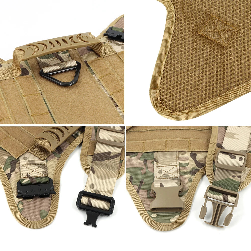 PETRAVEL Tactical Dog Harness And Leash Set For Training