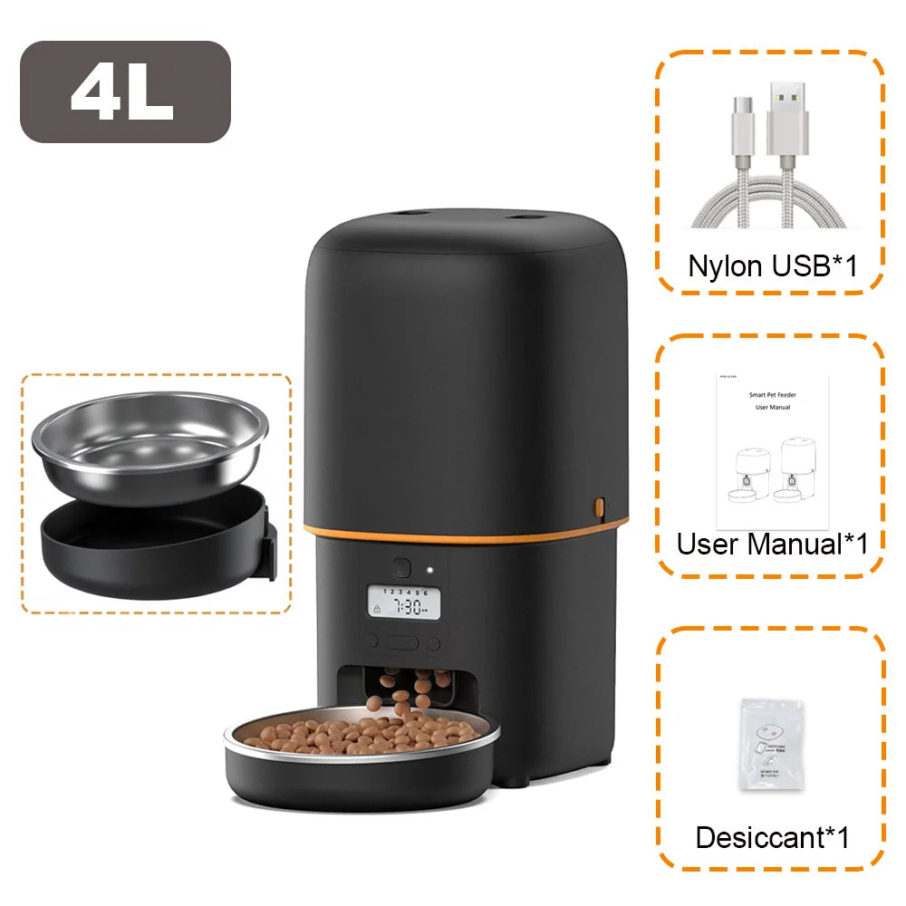 Nityers Automatic Cat Feeder With Timed Dispensing And Voice Recording