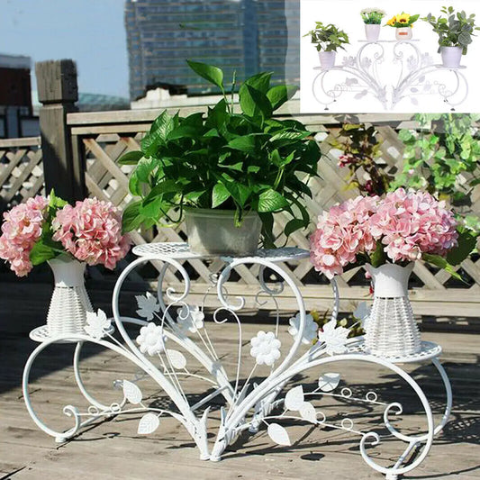 Modern Four Tier Rustproof Metal Plant Stand For Home Decor