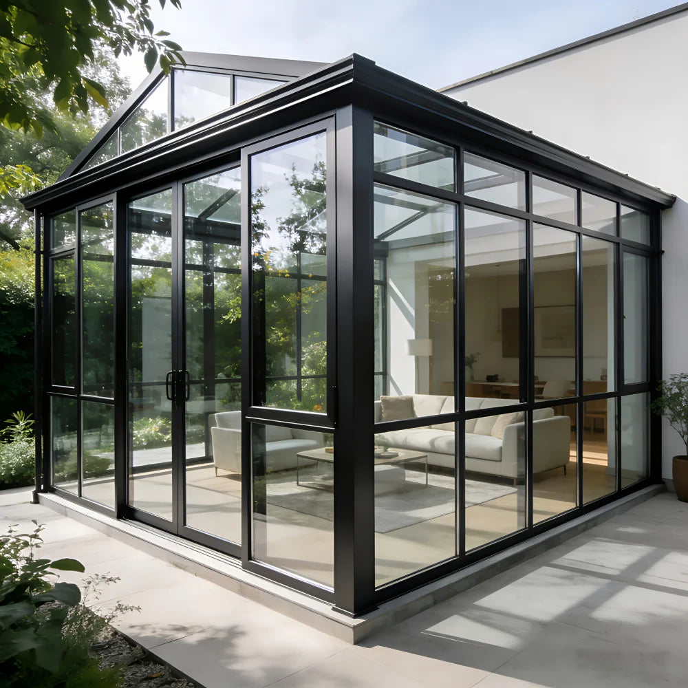 Aluminum Glass Sunroom Outdoor Conservatory For Garden And Patio