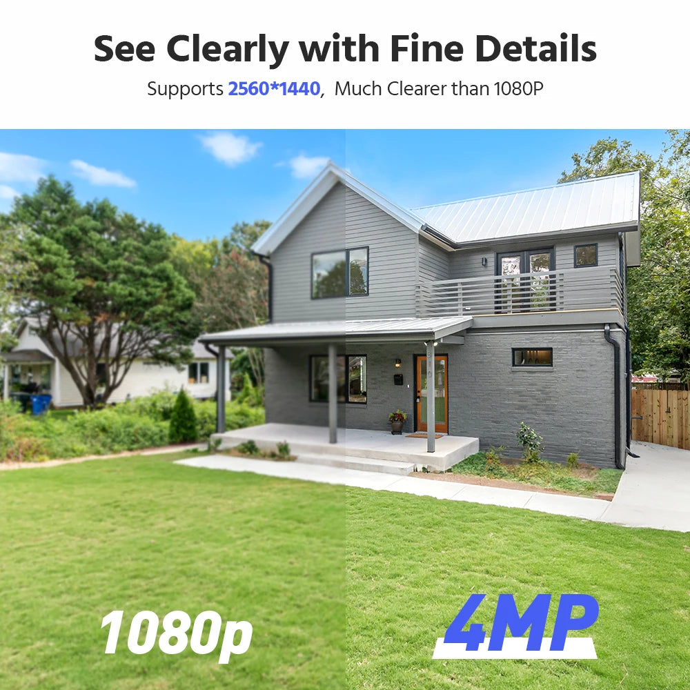 ANNKE Wireless Solar Security Camera System With NVR