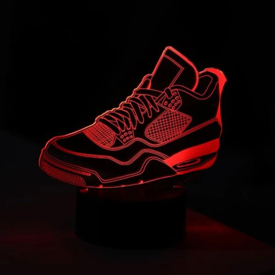 3D LED Light Sneakers Lamp Acrylic Illusion Night Flashing Cool Sneaker_A