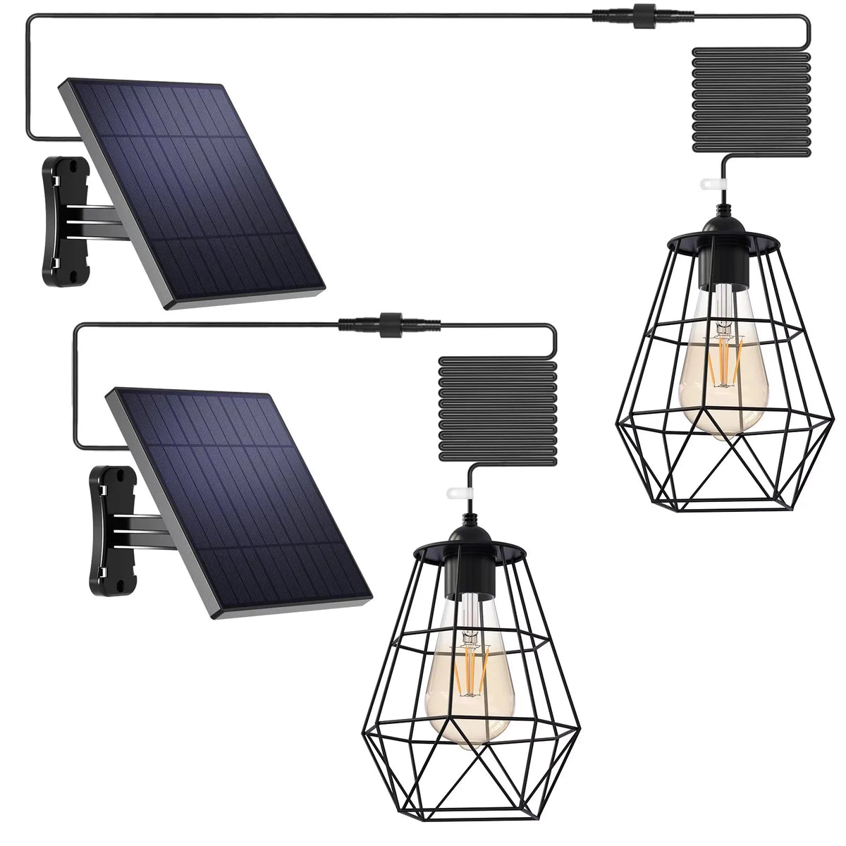 Intelamp Solar Pendant Hanging Light For Indoor Outdoor Spaces
