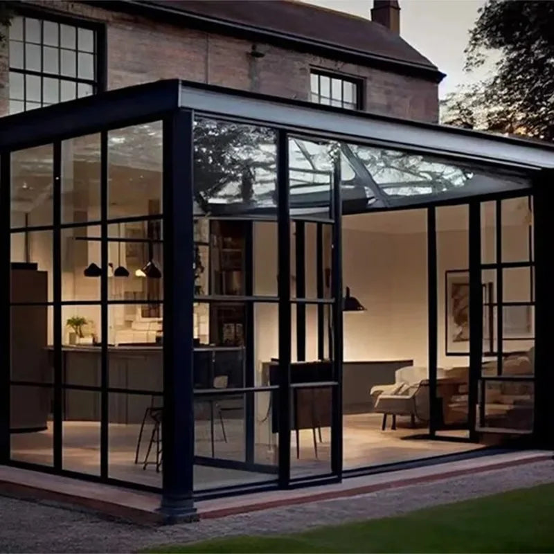 Aluminum Glass Sunroom Outdoor Conservatory For Garden And Patio