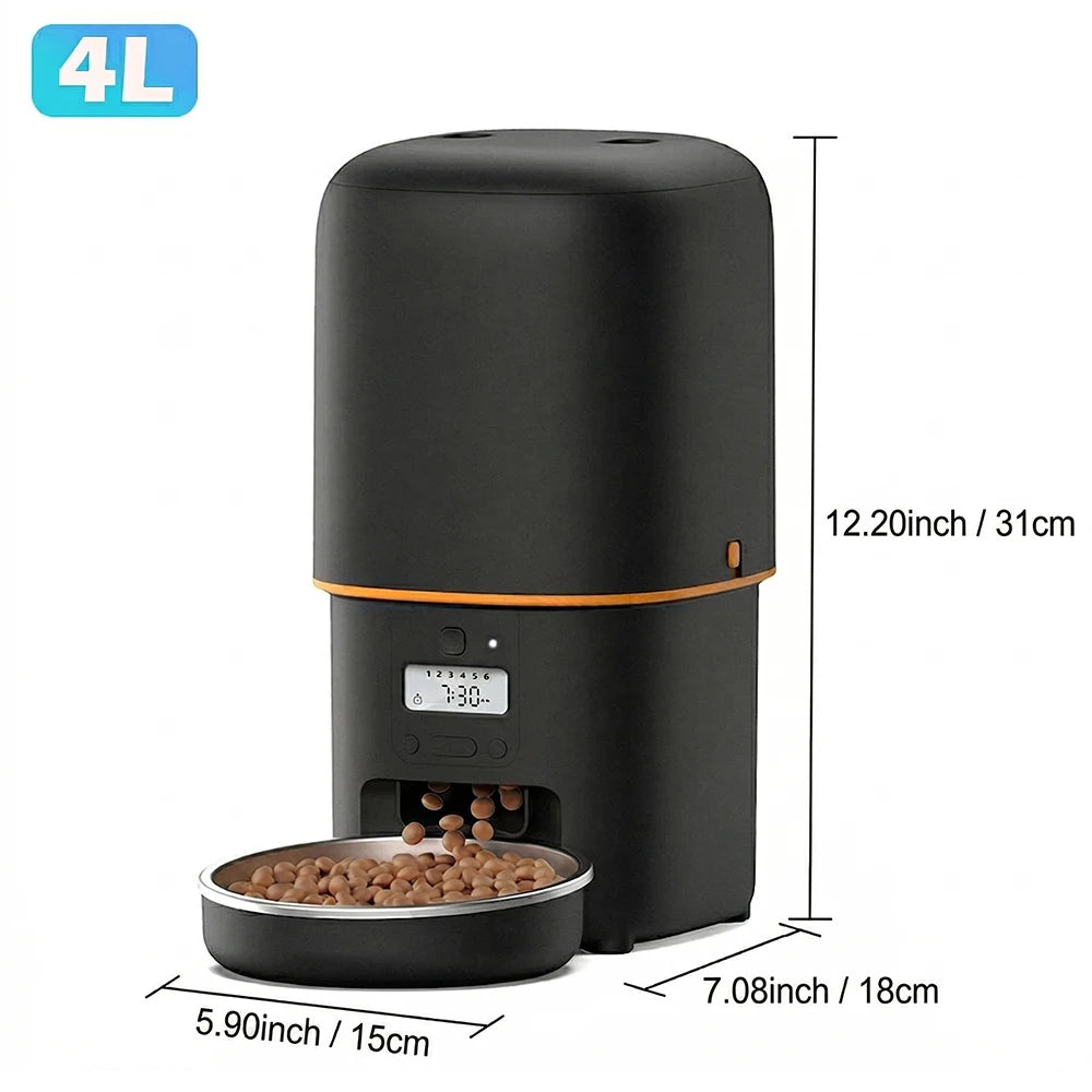 Nityers Automatic Cat Feeder With Timed Dispensing And Voice Recording