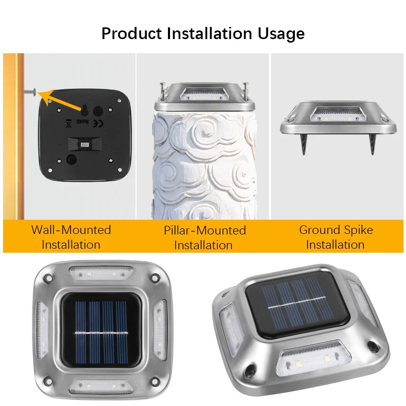 Solar LED Ground Lights For Driveways Gardens Paths And Steps