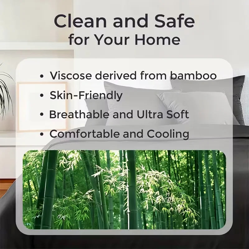 Breathable Bamboo Viscose Cooling Sheet Set for Hot Sleepers