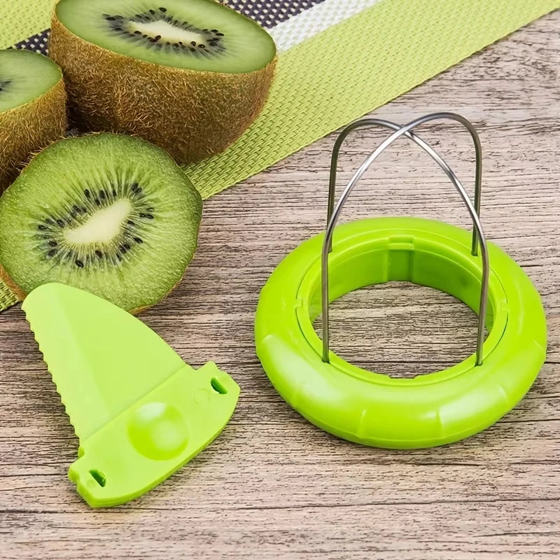 Stainless Steel Kiwi Fruit Peeler Cutter Slicer Kitchen Tool