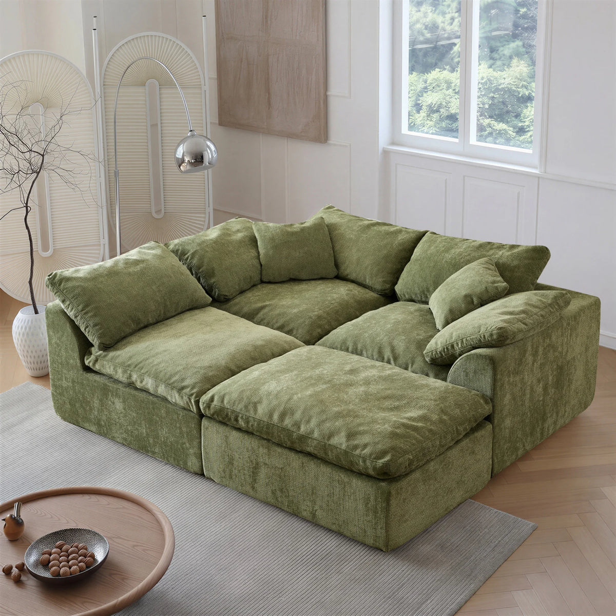 Yeflixvrau Modern Modular Sectional Sofa With Deep Seating For Homes