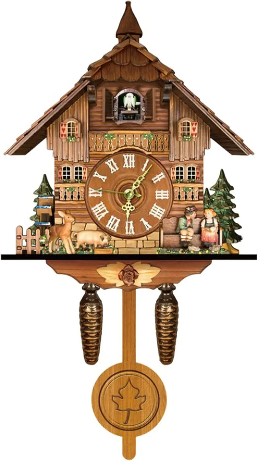 Traditional Northern European Design Cuckoo Wall Clock