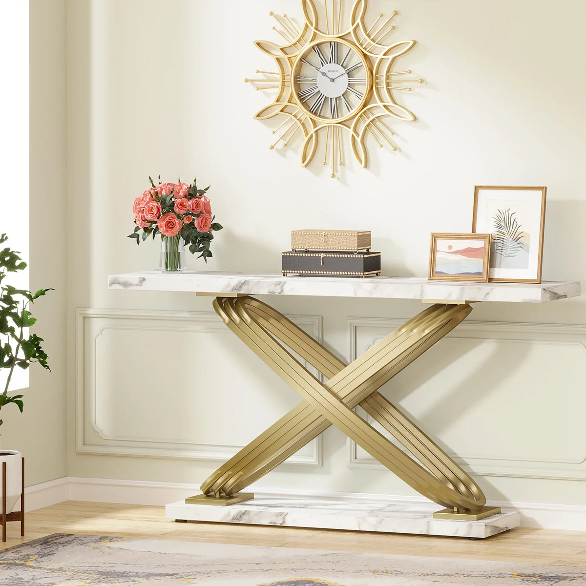 Tribesigns Modern Rectangular Console Table For Entryways