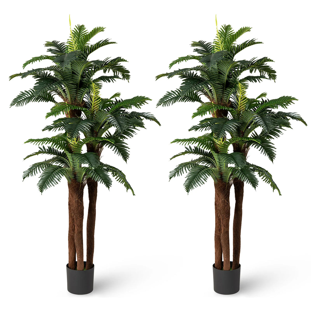 LIFEZEAL 2 Pack Artificial Palm Trees For Indoor Home Decoration