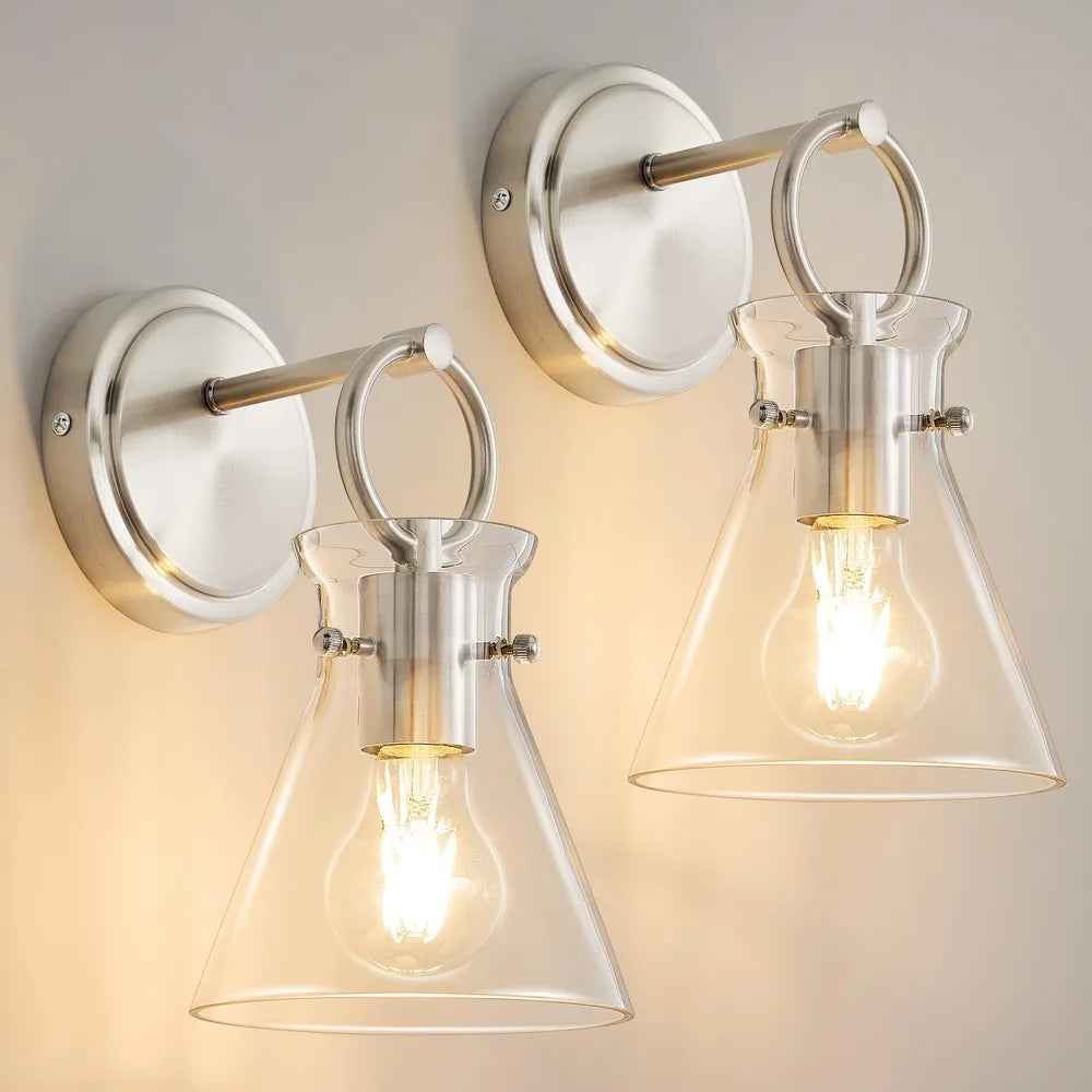 11.42 Inch Dimmable LED Wall Sconces Set of 2, Vanity Light for Bathroom & Bedroom