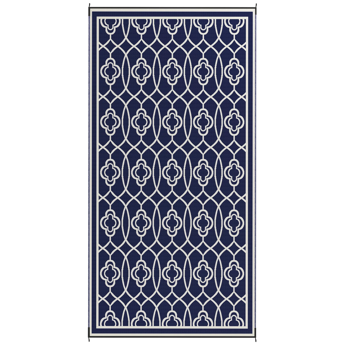 Outsunny Modern Rectangular Outdoor Geometric Floor Rug