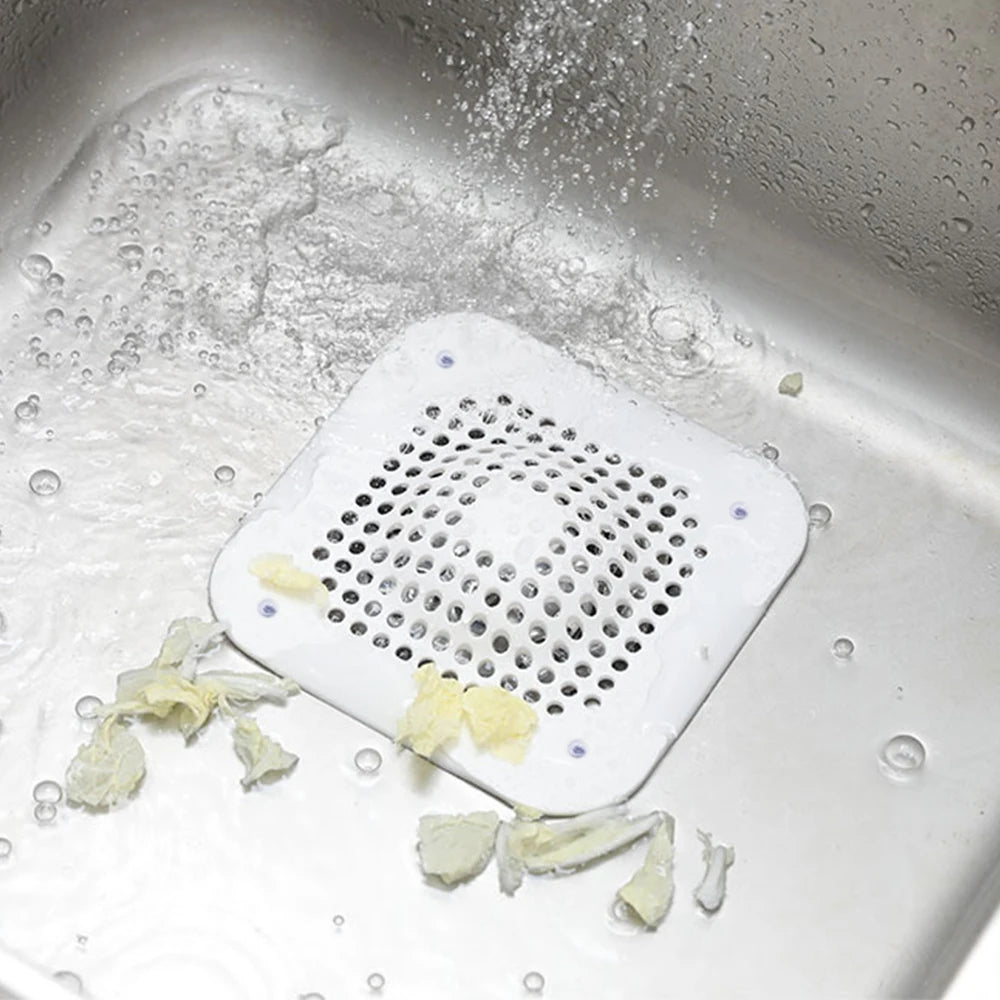 Silicone Sink Strainer Hair Catcher Drain Filter For Kitchen Bathroom