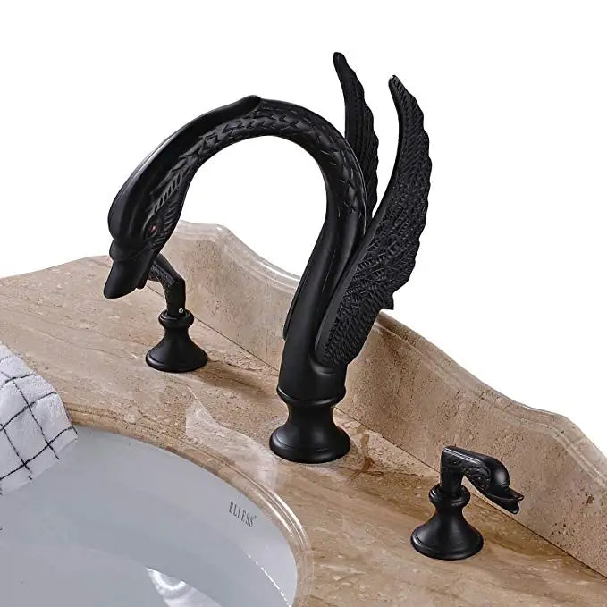 Wanmivezlo Dual Handle Deck Mounted Bathroom Basin Faucet